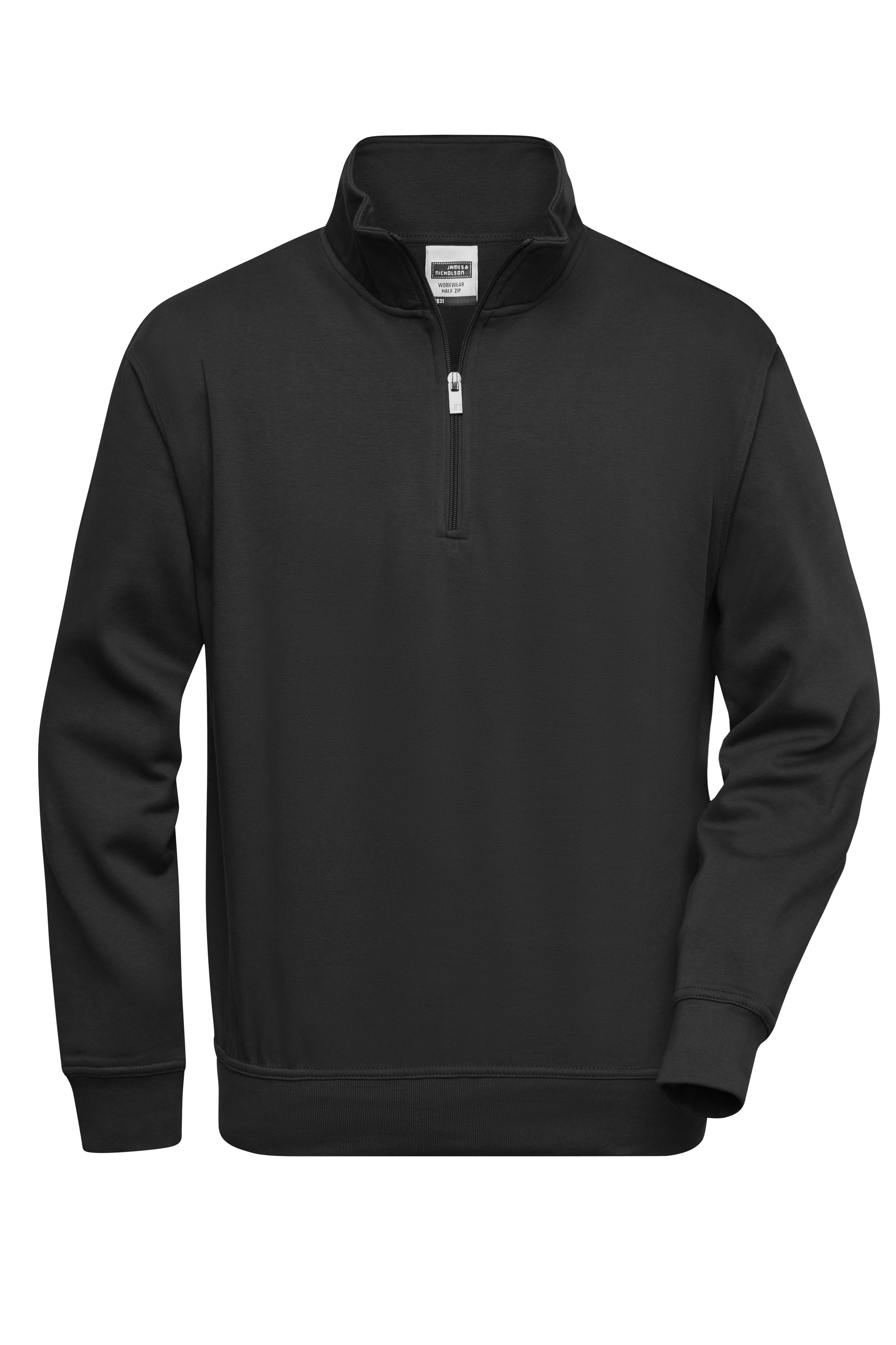 Pullover mit Half Zip - (Gr. XS-6XL) Reflexdruck